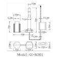 GC-C1001 alta seguridad contenedor prensaestopa